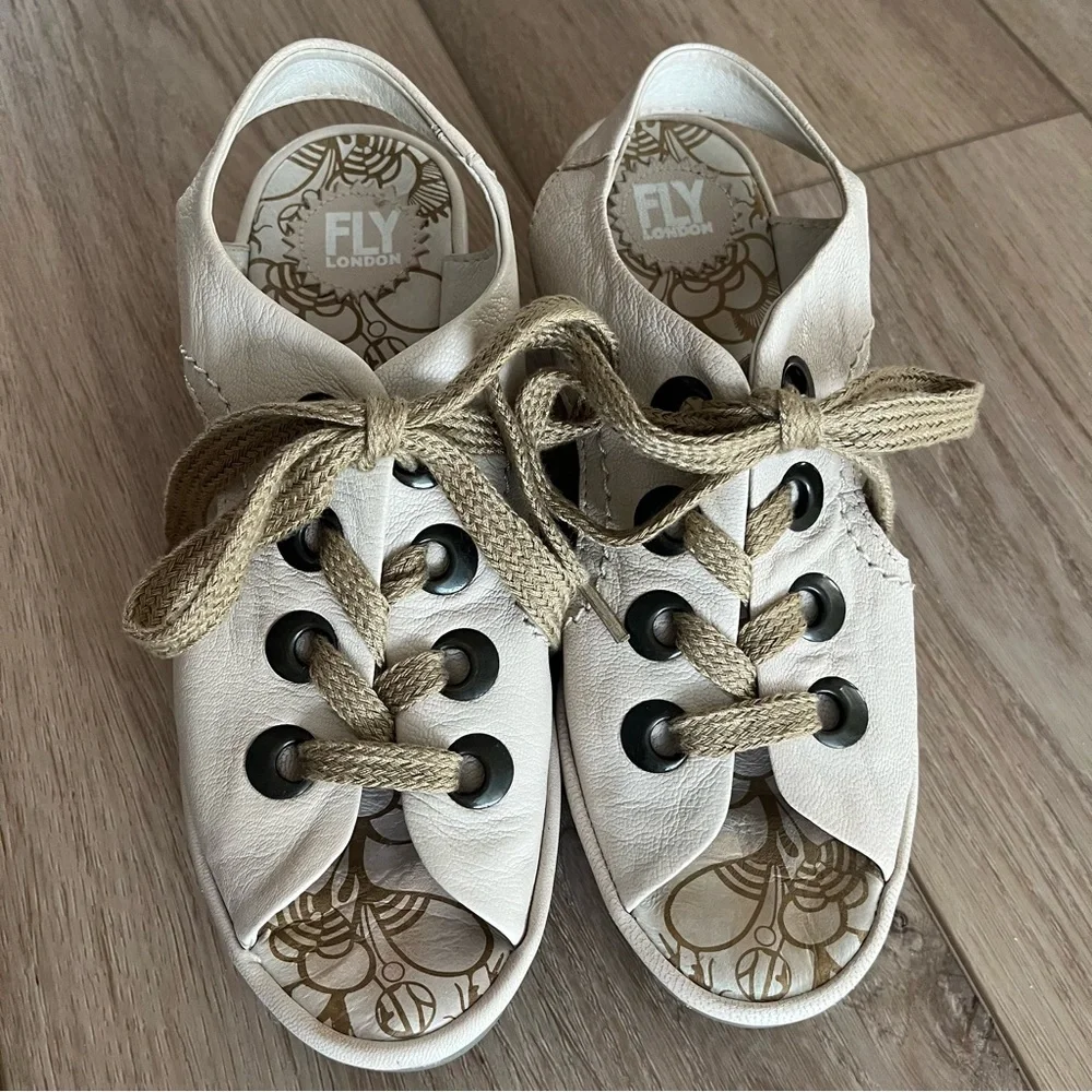 Fly London Ylva Lace Up Sandals